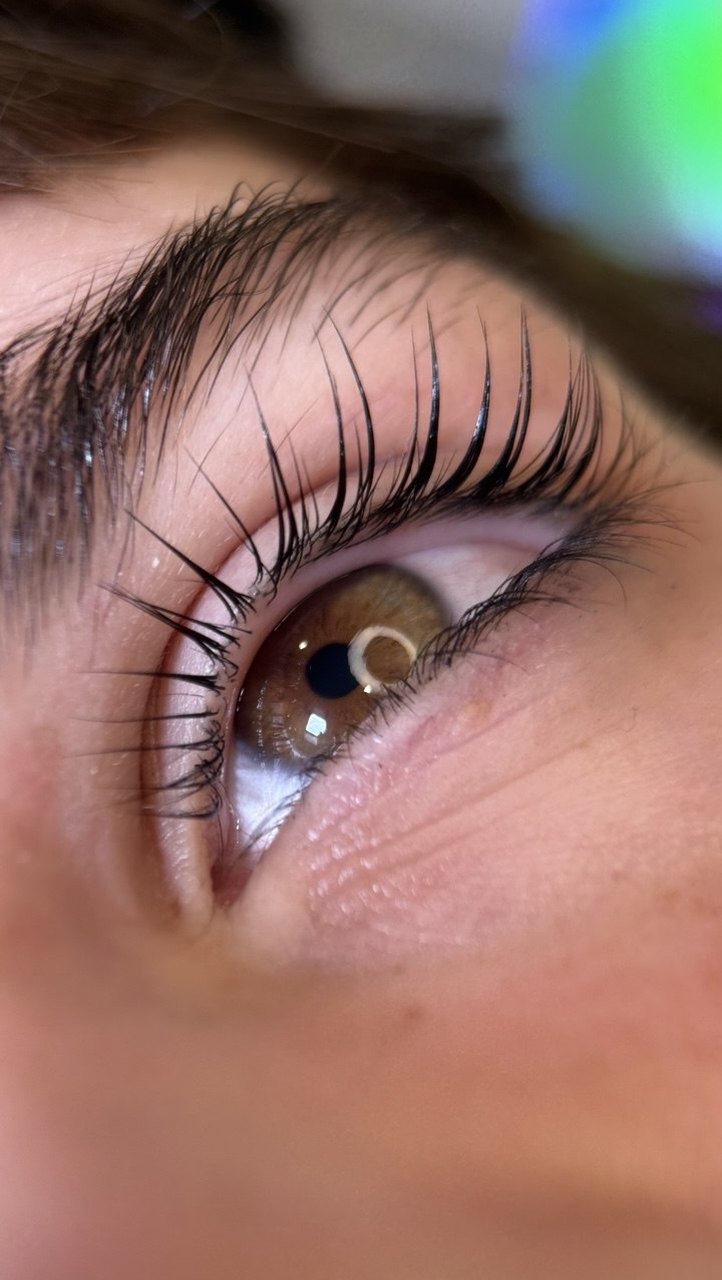 Korean lash lift in San Diego — after photo showing a soft natural lift