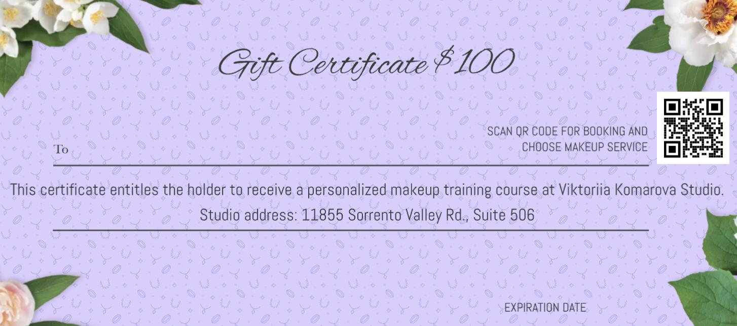 Gift Certificate in San Diego