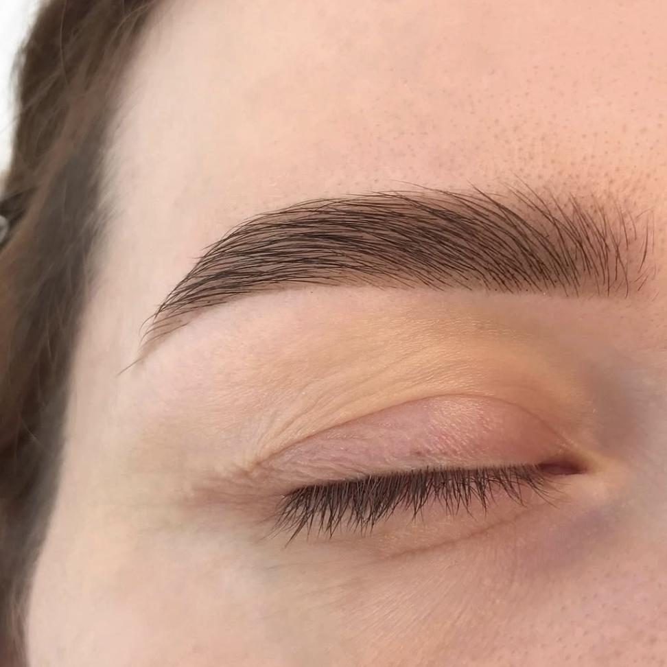Brow tint + shape in San Diego