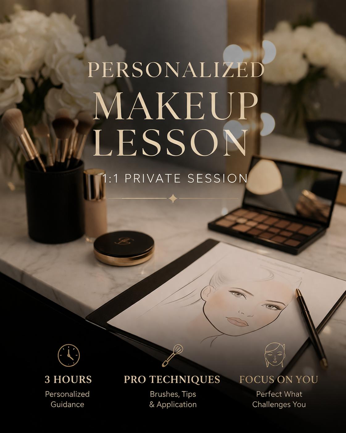 Personalized Makeup Lesson (1:1) in San Diego