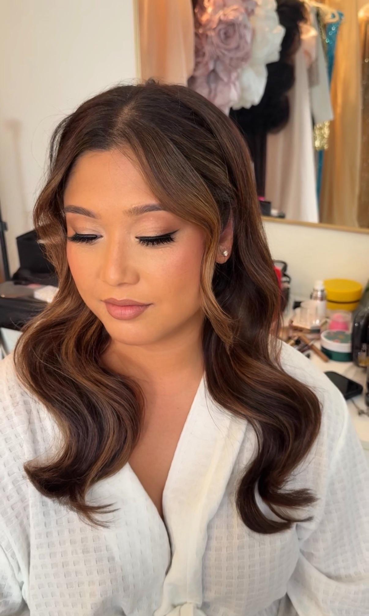 Trial Bridal Hairstyle in San Diego