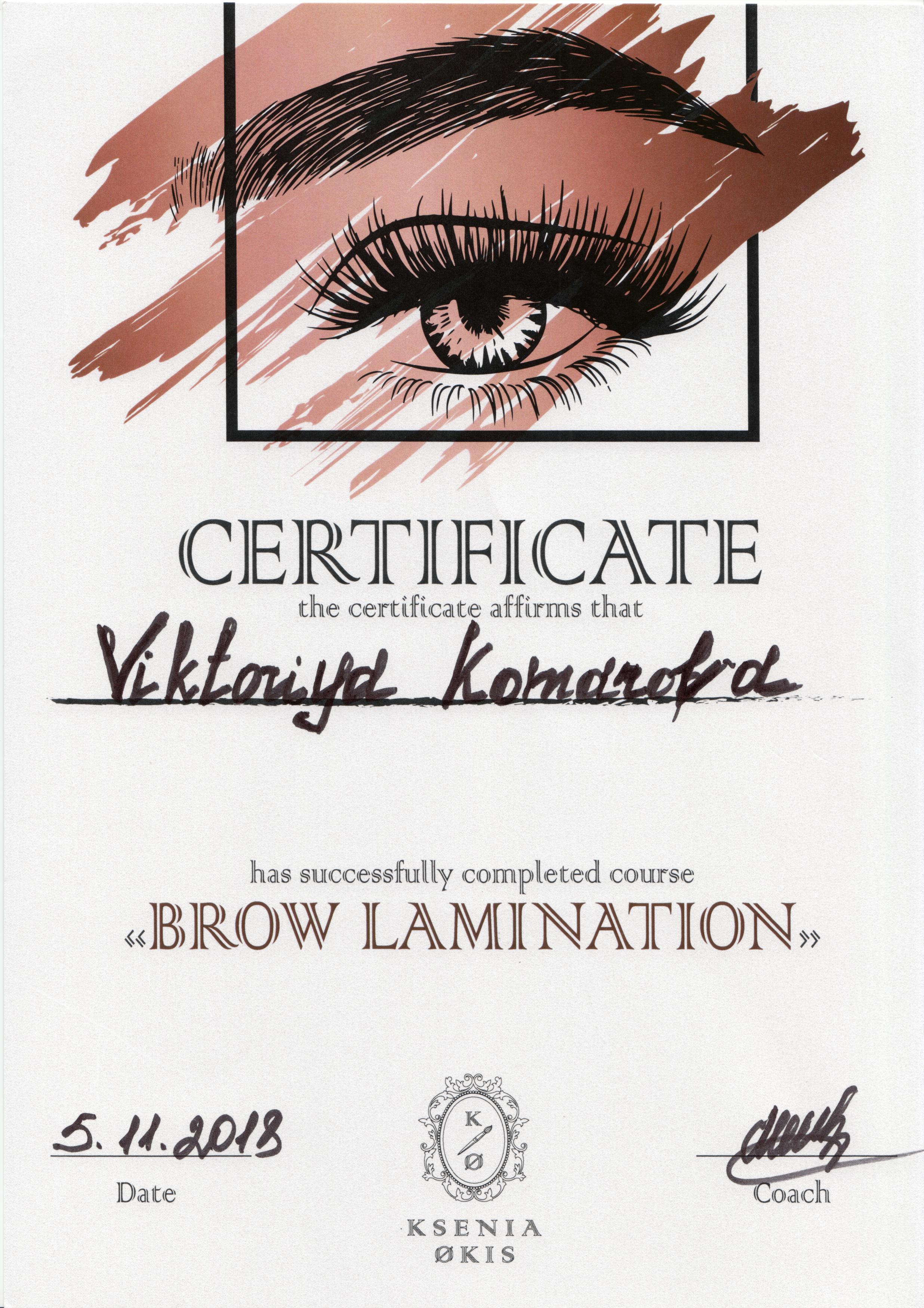 "Brow Lamination Course" Sand Diego, CA
