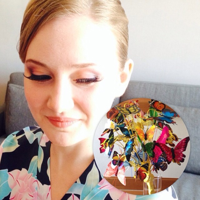 #Moldiv #bride and #bridebouquet #butterflies #wedding #makeup #mua #makeupartist #weddingmakeup ?? in Sand Diego, CA