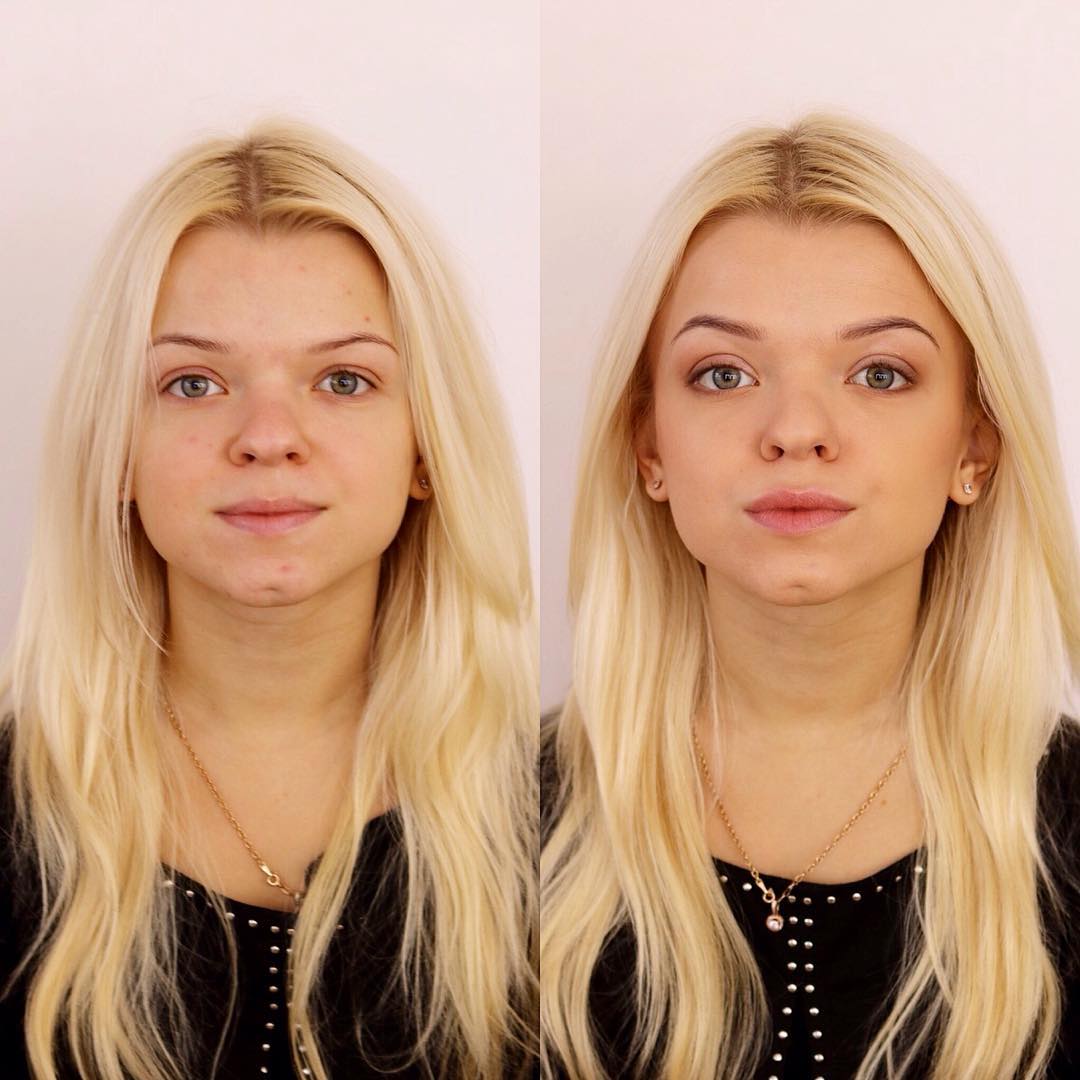 Before and after: No-makeup makeup ? #makeup #nudemakeup #beforeandafter #makeupartist #makeupartistkiev #makeup #mua in Sand Diego, CA