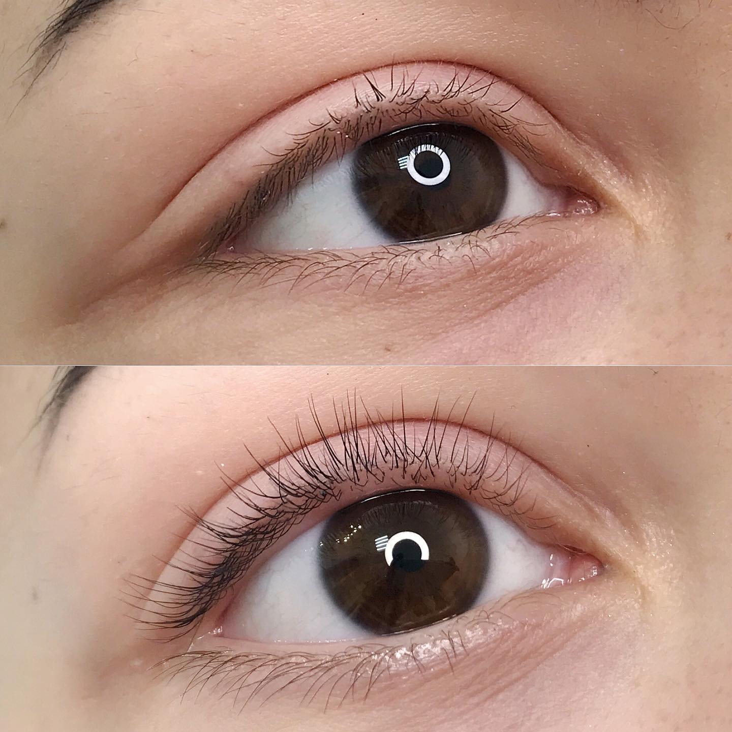 Laminated lashes don't require special care and are super convenient: after the procedure, girls can go to the sauna, sleep on their stomachs, and swim in the sea and pool. #laminatedlasheskyiv #inlayskyiv in Sand Diego, CA